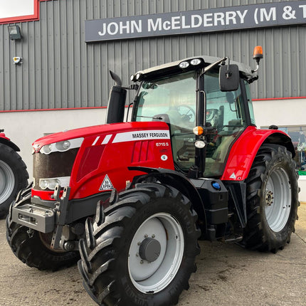 2017 Massey Ferguson 6715S Tractor – 150hp, Dyna-4 Transmission, 3 Spools