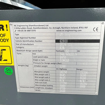 NC 316 16T Dump Trailer